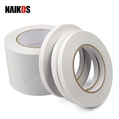 Изготовленная на заказ белая двусторонняя тканевая лента